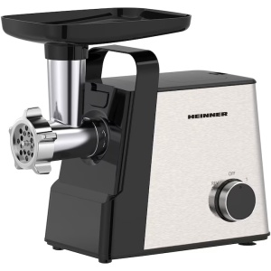 Masina de tocat Heinner Meatmaster HMG-2100SS3, 2100W, accesoriu rosii, Kibbe si carnati, capacitate tocare 1.8kg/min, 2 viteze, functie reverse