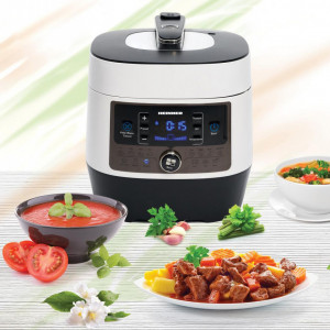 Multicooker cu gatire la presiune Heinner HPCK-6WH, capacitate maxima 5.5L, 1000 W - Img 4