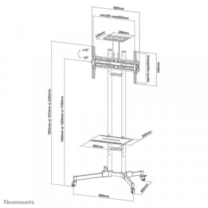 NM Screen TV Floor Stand Mobile 32"-70" - Img 5