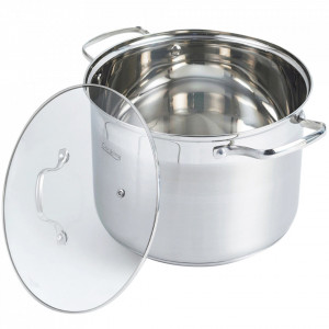 Oala cu capac, Cooking by Heinner Rina, Capacitate 10L, 26X19 cm, Inox - Img 2