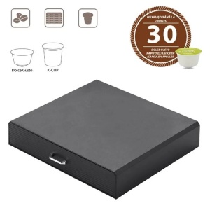 Organizator pentru capsule de cafea, dimensiune 35x7.5x34 cm, 30 capsule