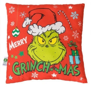 Perna decorativa de Craciun pentru copii, dimensiune 30x30 cm, model Grinch - Img 3
