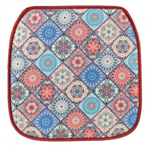 Perna decorativa de vara pentru scaun, doua fete, dimensiune 39x39x3 cm, Multicolor