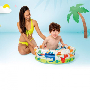 Piscina gonflabila pentru bebelusi, dimensiune 61 x 22 cm, Dinozauri - Img 2