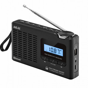 Radio portabil Akai APR-600, AM/FM, Bluetooth, Negru - Img 7