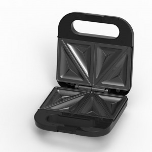 Sandwich maker HEINNER ELITESNACK SM-K750FSBK, 750w, capacitate 2 sandwich-uri, placi antiadezive fixe tip sandwich, negru - Img 2