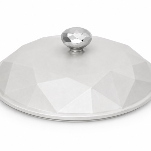 Semioala din fonta emailata diamond cu capac, 24×11 cm, 3.5 L - Img 3