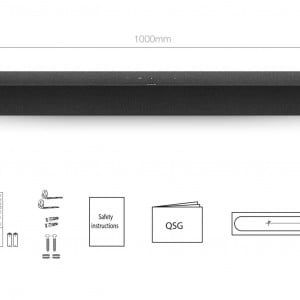 Soundbar TCL TS8132, 3.1.2, 350W, Bluetooth, Dolby Atmos, Subwoofer Wireless, Negru - Img 6