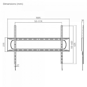 Suport TV Serioux TV7369F, fix, 60"-120", 120 kg - Img 7