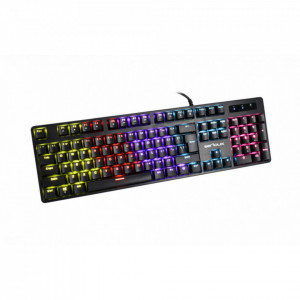 Tastatura Gaming cu fir Serioux SRXMK-VALDIS, Iluminare RGB, Switch OUTEMU blue - Img 2