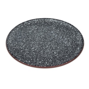 Tava pizza otel carbon, dimensiune 36x1.1 cm, doua straturi, acoperire marmura ceramica, Blaumann BL-3894