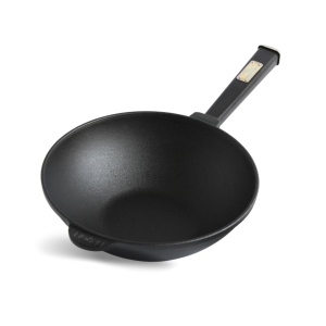 Tigaie wok fonta cu capac, 26×11 cm, 2.8 L - Img 3