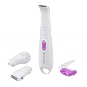 Body & bikini trimmer Remington Ultimate WPG4035, Wet & Dry, Acumulator, Accesoriu pentru ras, Perie exfoliere, Alb