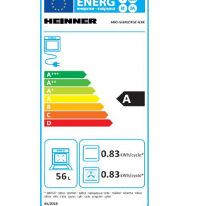 Cuptor incorporabil Heinner HBO-S569LDTGC-GBK, Multifunctional, Capacitate 56L, 9 functii, Clasa energetica A - Img 5