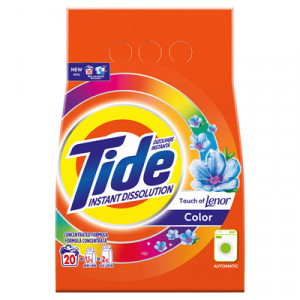 Detergent Pudra, 1,5 Kg, Tide Touch of Lenor Color
