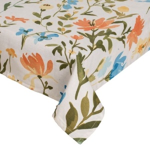 Fata de masa textila, dimensiune 240x140 cm, Flori multicolore