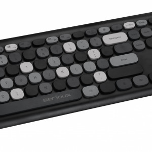 Kit wireless tastatura + mouse Serioux Colourful, negru - Img 2