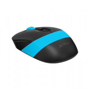 Mouse A4tech, gaming, wireless, 2.4GHz, optic, 2000 dpi, butoane/scroll 4/1, buton selectare viteza, Negru / Albastru - Img 3