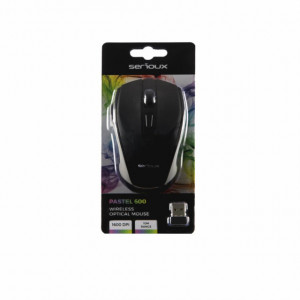 MOUSE SERIOUX PASTEL600 WR BLACK USB - Img 1