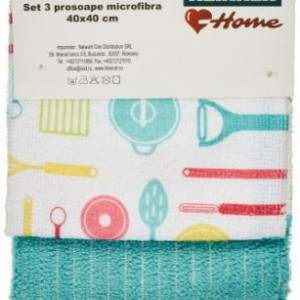 Set 3 prosoape microfibra, Heinner Home, marime 40 x 40 cm - Img 4