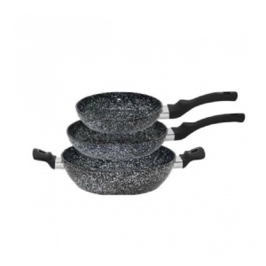 Set gatit 3 piese, 2 tigai 20/24 cm + 1 cratita 28 cm, Edenberg EB-14721