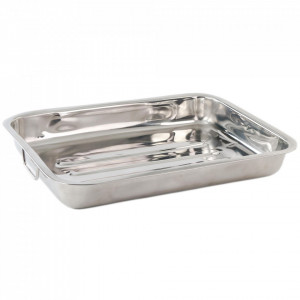 Tava cuptor din inox, Vanora Home VN-JKHT-3152, 30 cm, Argintiu