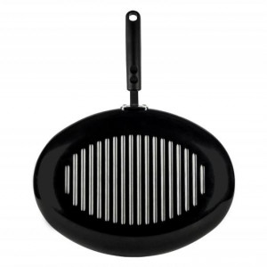 Tigaie ovala tip grill, Aluminiu, 35x26x 4.5 cm - Img 4