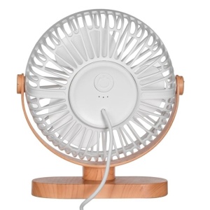 Ventilator de birou, dimensiune 16.3 x 6.2 x 18.2 cm, putere 2-4 W, alimentare USB, Alb - Img 5