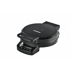 Aparat de facut gofre Heinner HWF-F1200BK, 1200 W, invelis antiaderent, termostat ajustabil, Negru