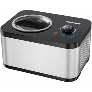 Aparat de facut inghetata Heinner SweetFreeze HICM-DW154SSBK, 120 W, Capacitate: 1.5 l, Functii: inghetata, iaurt, mixare, racire, bol inghetata detasabil - Img 2
