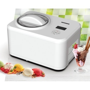Aparat pentru preparat inghetata Heinner Glace HICM-150WHYG, Capacitate bol 1.5L, Mentinere la rece, Functie iaurt, Bol inghetata detasabil, 150W, Alb - Img 4