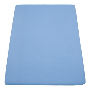 Cearsaf de pat cu elastic, dimensiune 180x200 cm, bumbac 100%, Albastru, Heinner HR-SHEET180-BLU