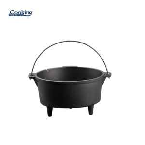 Ceaun din fonta pura 2 in 1, capacitate 9l, dimensiune 31.5X17 cm, capacul poate fi folosit ca tigaie grill, Heinner HR-ZVC-TC9 - Img 4