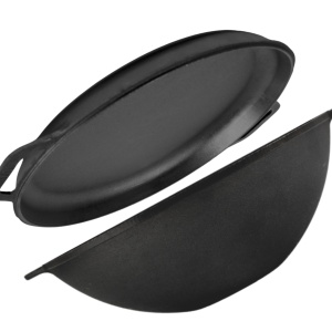 Ceaun fonta wok 8 L cu capac tigaie, 36×11.5 cm - Img 3