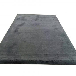 Covor shaggy soft blanita 50x90 cm Negru - Img 2