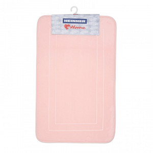 Covoras baie spuma memorie, 50 x 80 cm, Heinner HR-BATHMAT-80R, Roz - Img 3