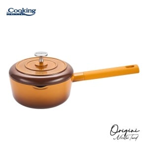 Cratita cu capac aluminiu turnat, acoperire ceramica, dimensiune 18 x 8.5 cm, capacitate 1.8 L, Origini Chef Nicolai Tand - Img 2