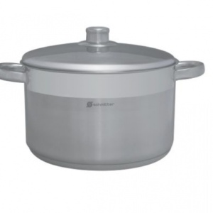 Cratita din inox cu capac, capacitate 2.5 l, dimensiune 18 x 10 cm, fund in 3 straturi, Schmitter - Img 3