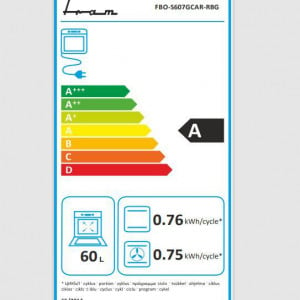 Cuptor incorporabil Fram FBO-S607GCAR-RBG, Multifunctional, Capacitate 60L - Img 7