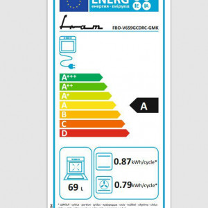 Cuptor incorporabil FRAM FBO-V659GCDRC-GMK, volum 69 L, clasa energetica A - Img 2