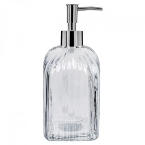 Dozator din sticla pentru sapun lichid, 500 ml, Transparent