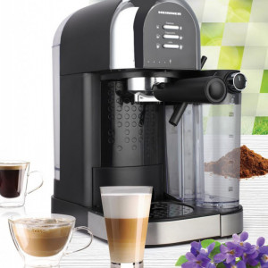 Espressor manual Heinner Coffee Dreamer HEM-DL1470BK, 1230-1470W, 20bar, , dispozitiv spumare lapte - Img 3