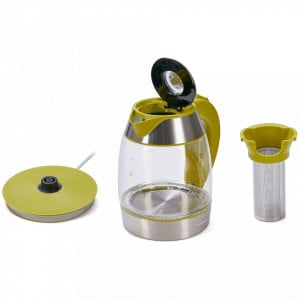 Fierbator Heinner HEK-TF2200GR 2200 W, capacitate 1.8L, rezistenta inox, Verde/Argintiu - Img 3