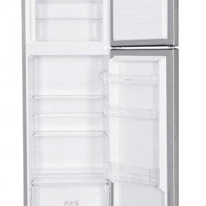 Frigider cu doua usi Heinner HF-H2206XF+, 205L, Clasa F, Lumina LED, H 143 cm, Inox - Img 2