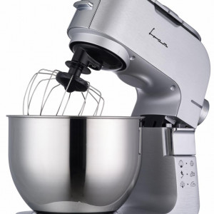 Mixer planetar FRAM FPM-K1500M, 1500W, bol inox 6L, 6 viteze si functie Pulse, Argintiu - Img 2