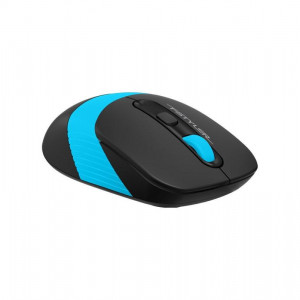 Mouse A4tech, gaming, wireless, 2.4GHz, optic, 2000 dpi, butoane/scroll 4/1, buton selectare viteza, Negru / Albastru - Img 4