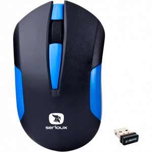 Mouse Wireless Serioux Drago 300, USB, Multicolor