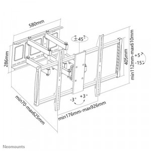 NM Screen TV Wall Mount TiltLFD 60"-100" - Img 3