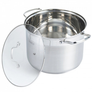 Oala cu capac din inox, Cooking by Heinner Rina, 8L, 24X18 cm - Img 2