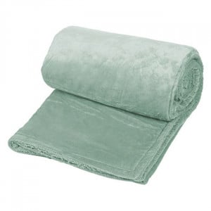 Patura Sherpa moale catifelata, dimensiune 200x150cm, Verde menta